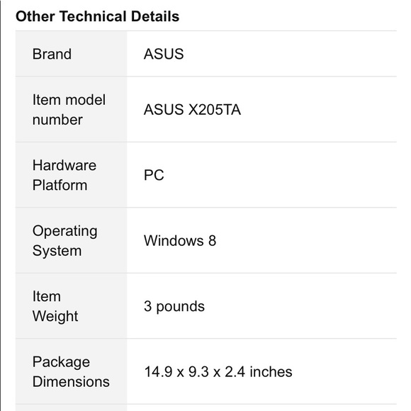 NIB Asus X205TA Dark Blue Notebook PC - Picture 7 of 10